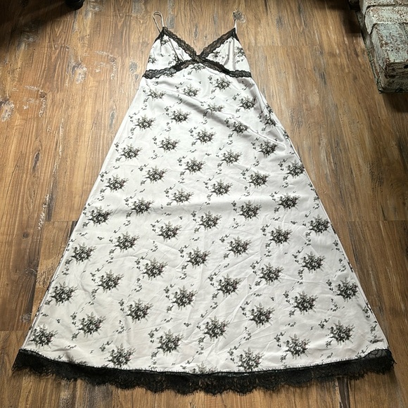 The Brock Collection Floral Lace Trimmed Maxi Dress - Picture 3 of 12